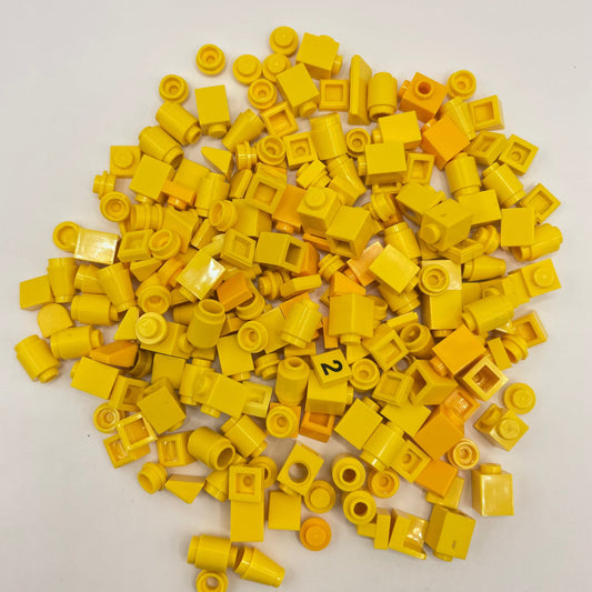 LEGO Yellow, 1x Mixed Pieces, Approx. 50g