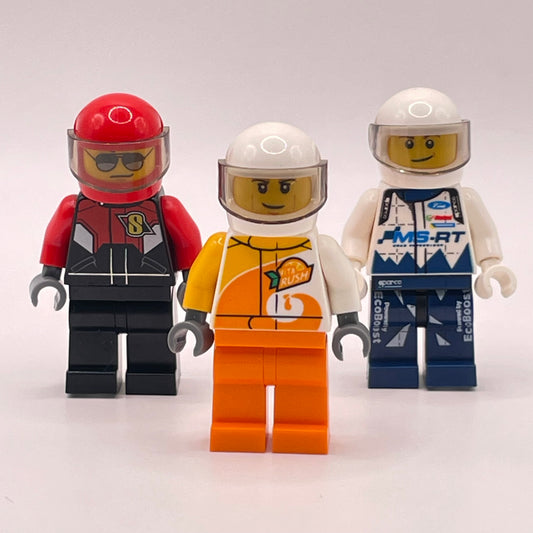 LEGO Race Car Drivers, City, Minifigures, Set of 3
