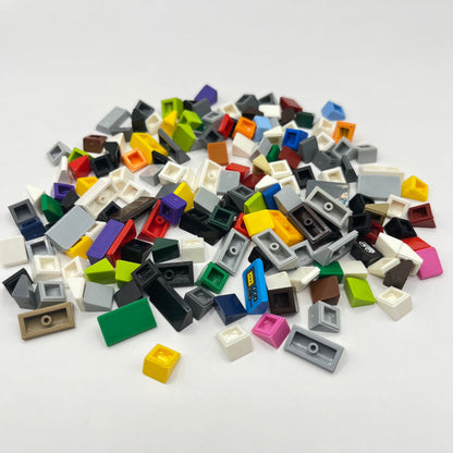 LEGO Mixed Colours, 1x1x2/3 Slope 30, Approx. 35g, Cheese Decoration