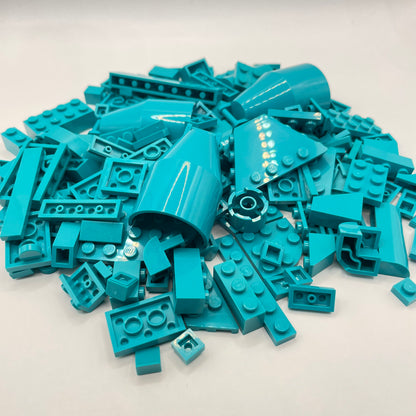 LEGO Mixed Pieces, Dark Turquoise, Approx. 120g