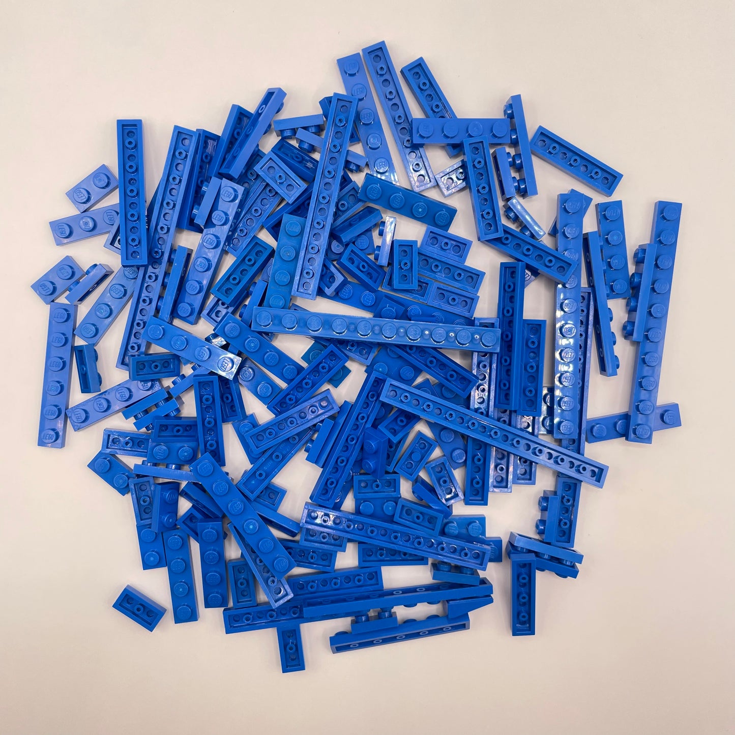 LEGO  Plates, 1x Wide , Blue, Approx. 80g