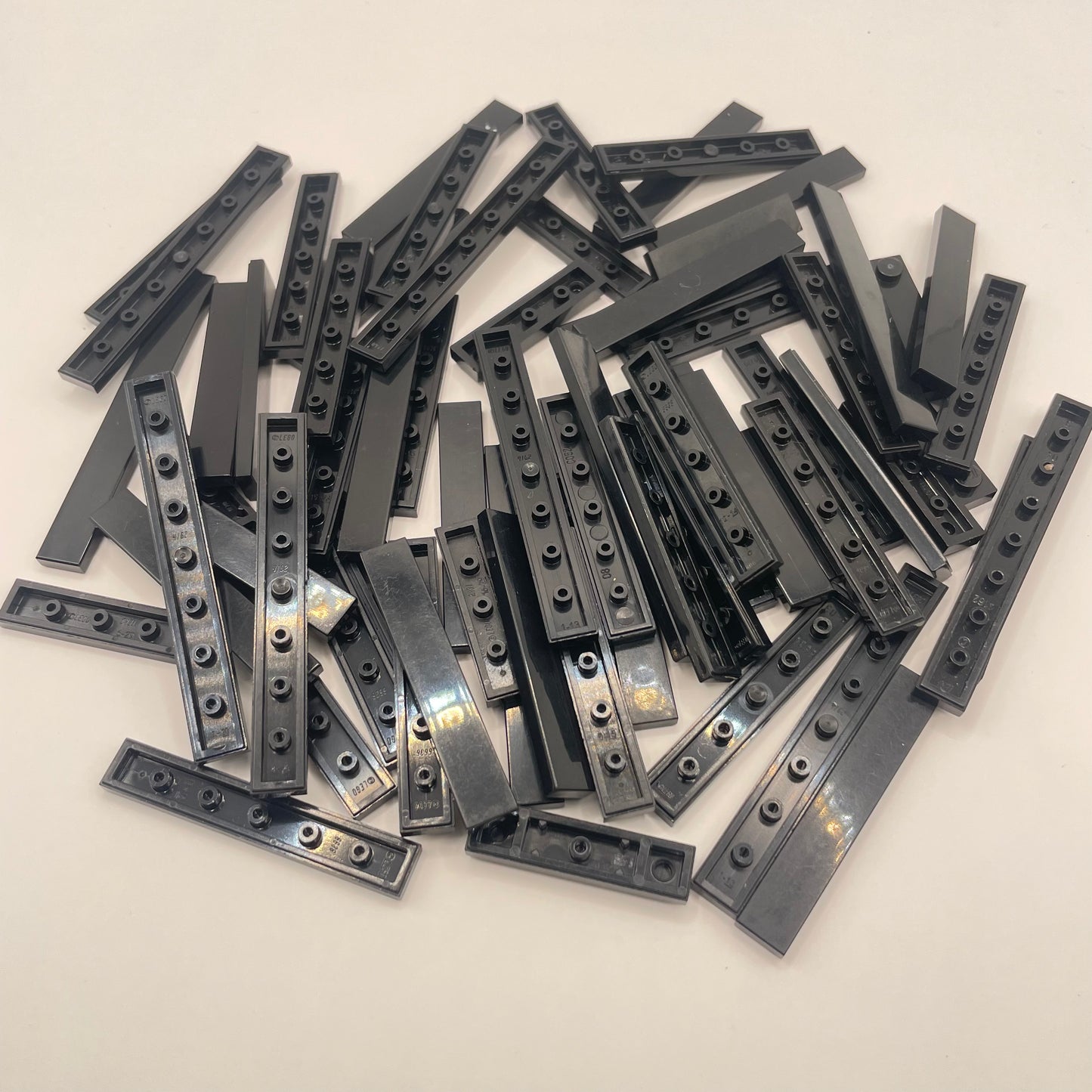 LEGO Tiles, 1x Wide, Long, Black, Approx. 50g