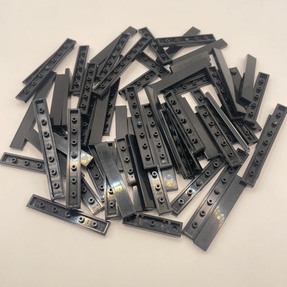 LEGO Tiles, 1x Wide, Long, Black, Approx. 50g