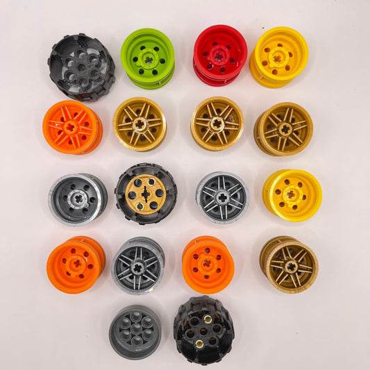 LEGO Wheel Hubs, Colourful, Vehicle, Approx. 85g