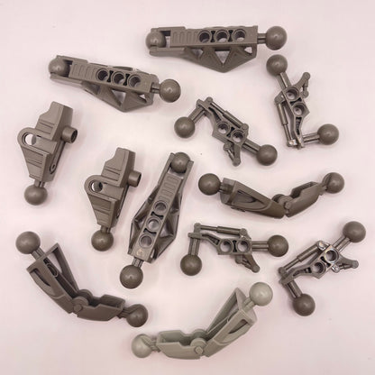 LEGO Bionicle, Ball Connections, Mixed Old Grey, Approx. 40g