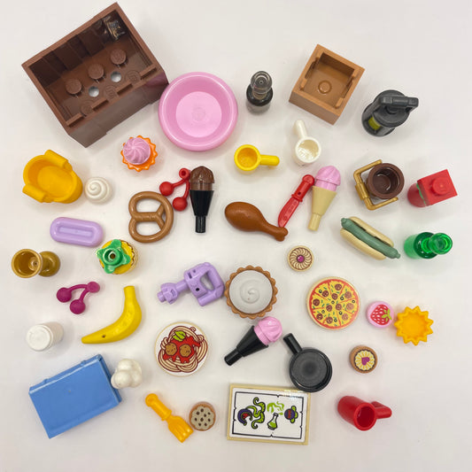 LEGO Food / Kitchen Bundle, Mixed Pieces (40 Pieces)