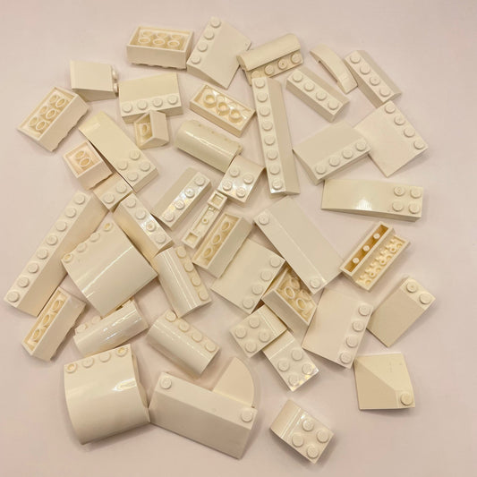 LEGO Large Slopes, White, Approx. 100g