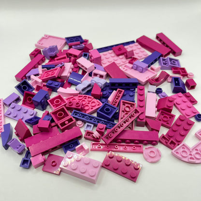 LEGO Pink and Purple, Mixed Bricks, Approx. 110g