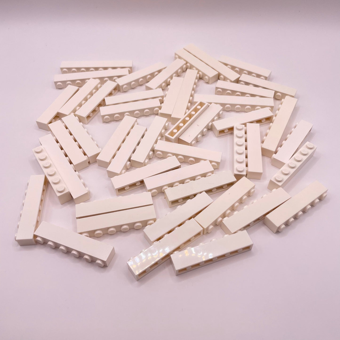 LEGO Brick, 1x Wide, Medium, White, Approx. 110g