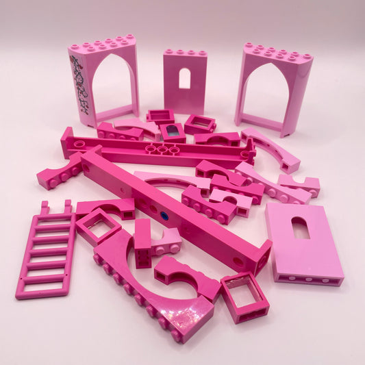 LEGO Building Pieces, Pink, Approx. 70g