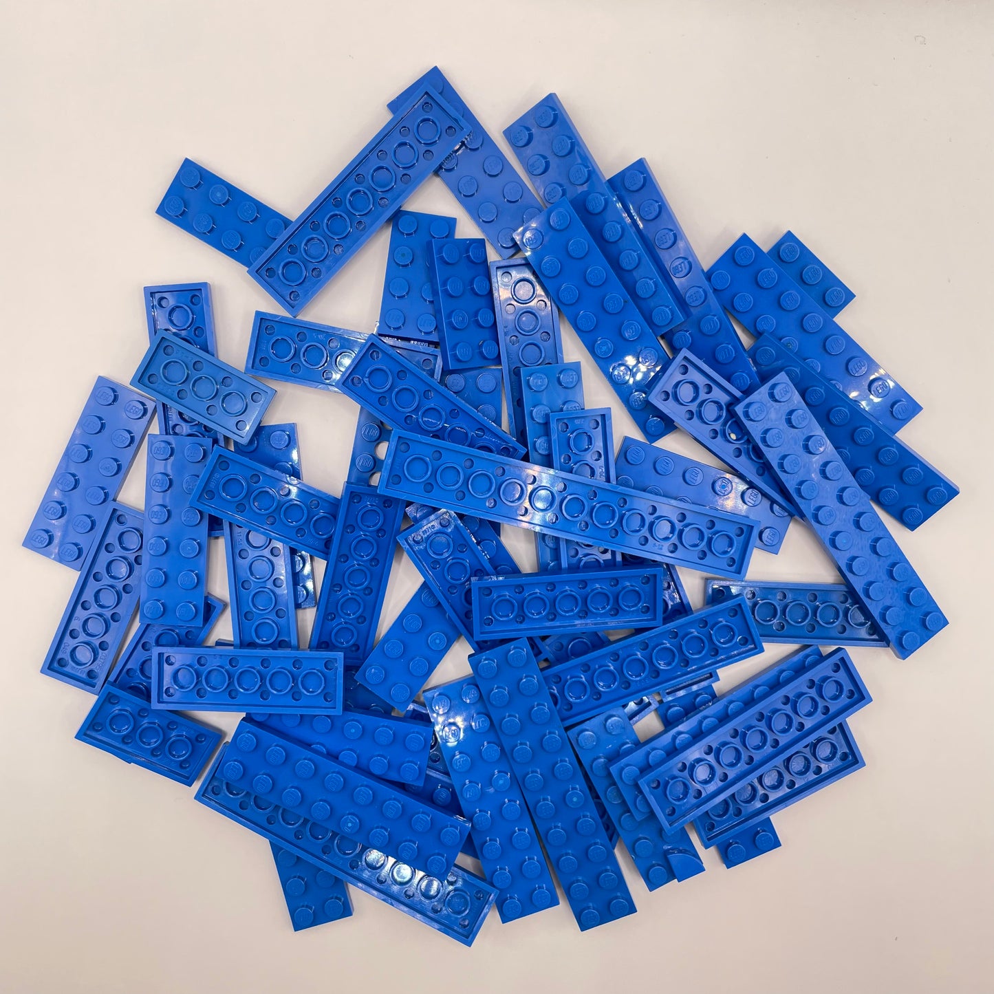 LEGO  Plates, 2x Wide Long, Blue, Approx. 105g