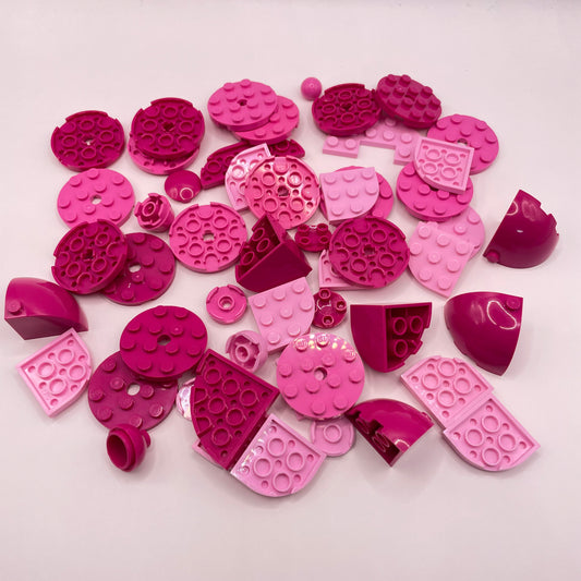 LEGO Round, Mixed Pink, Approx. 70g
