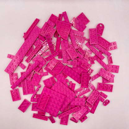 LEGO Plates, Dark Pink, Approx. 105g
