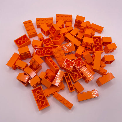 LEGO Orange, Bricks, Approx. 90g