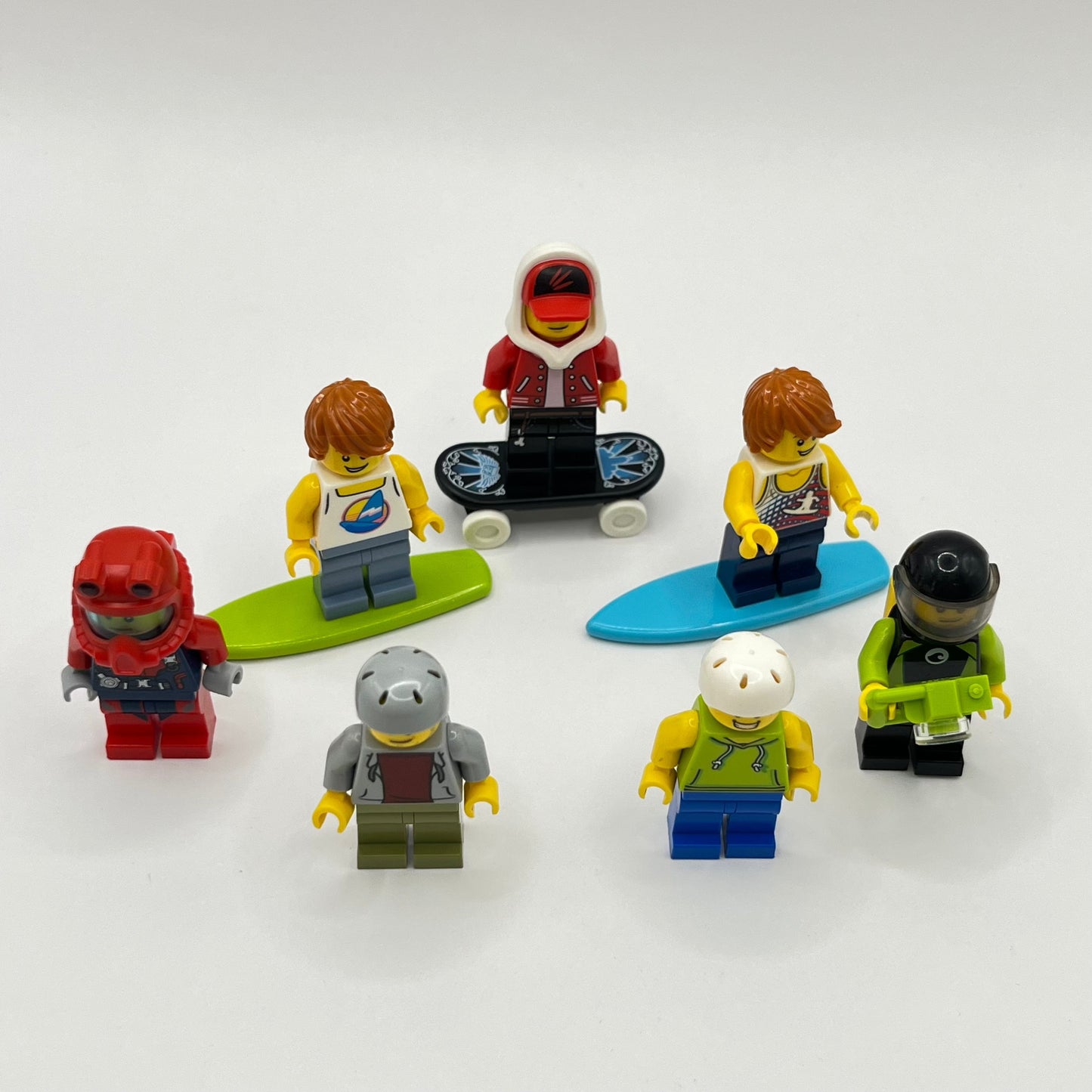 LEGO Extreme Sports, City, Minifigure, (Pack of 7)