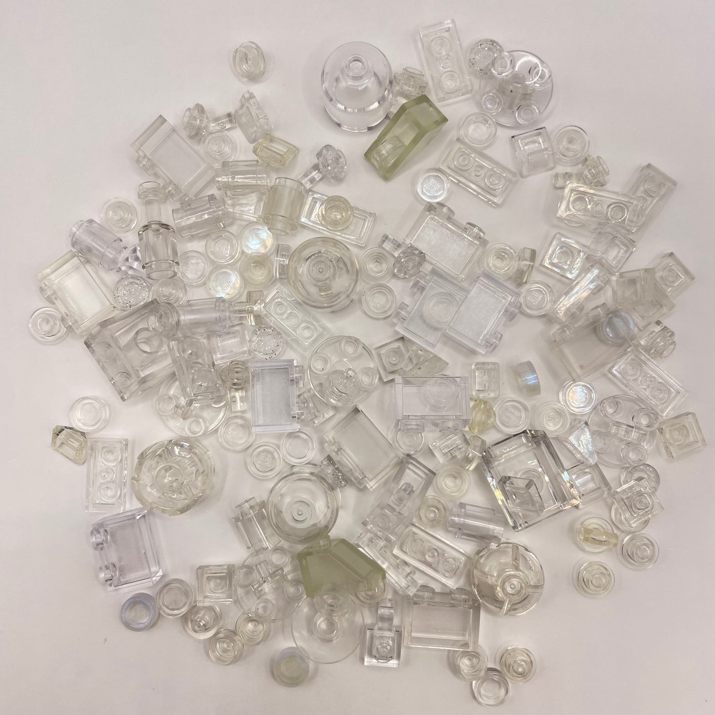LEGO Transparent Clear, Mixed Pieces, Approx. 40g