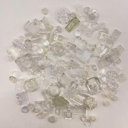 LEGO Transparent Clear, Mixed Pieces, Approx. 40g