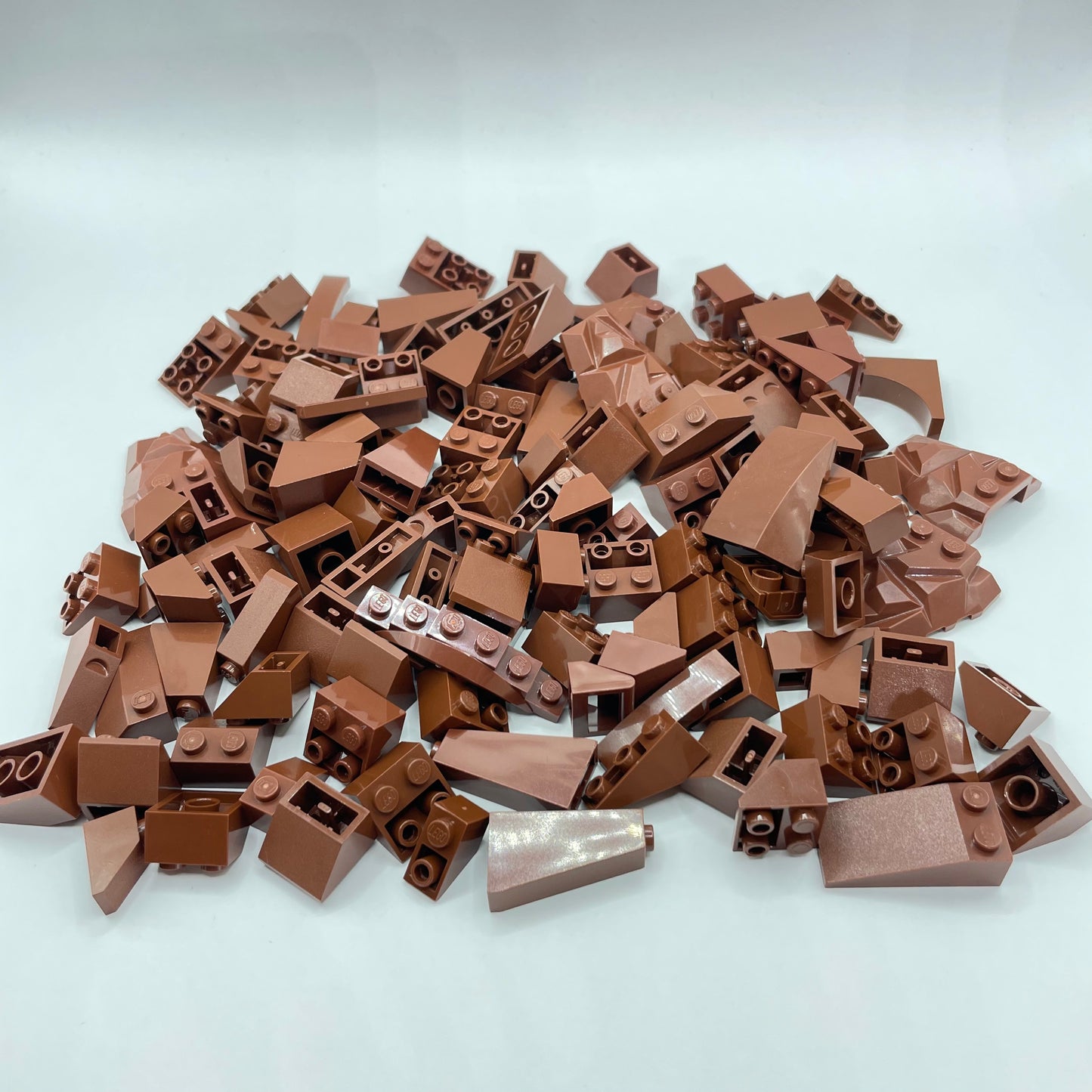 LEGO Small Slopes, Reddish Brown, Approx. 150g