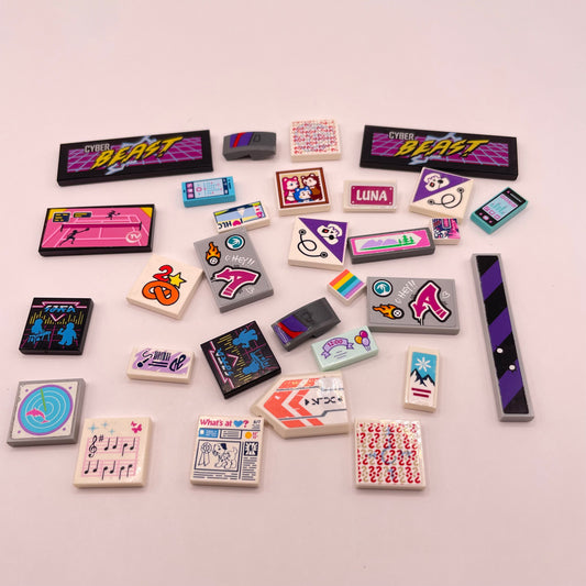 LEGO Prints and Stickers, Friends, Mixed Colours, 30,Pieces