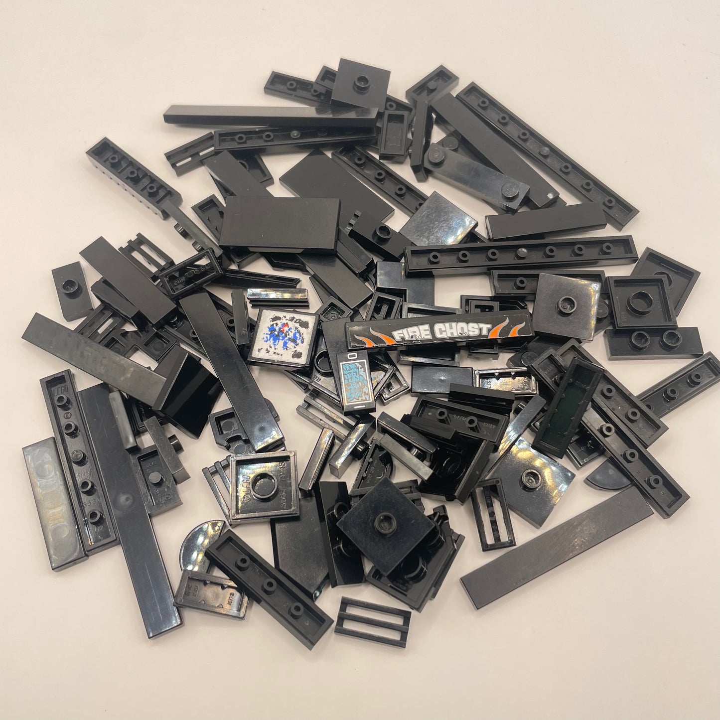 LEGO Tiles, Mixed, Black, Approx. 50g