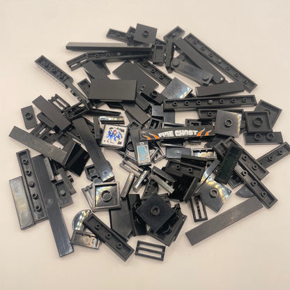 LEGO Tiles, Mixed, Black, Approx. 50g