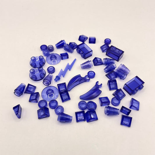 LEGO Transparent Purple, Mixed Pieces (50 Pieces)