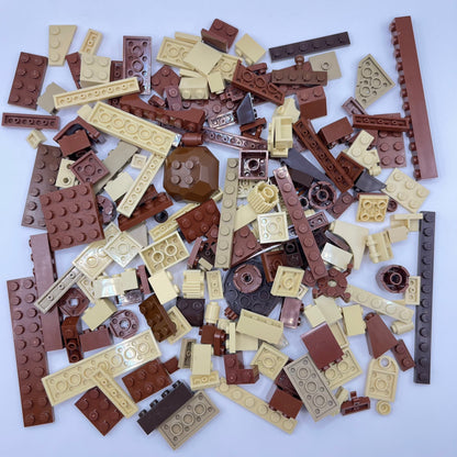 LEGO Mixed Brown, Mixed Bricks, Approx. 150g