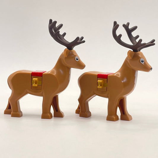 LEGO Reindeer with Festive Blanket, Christmas, Animal, 2 Pieces