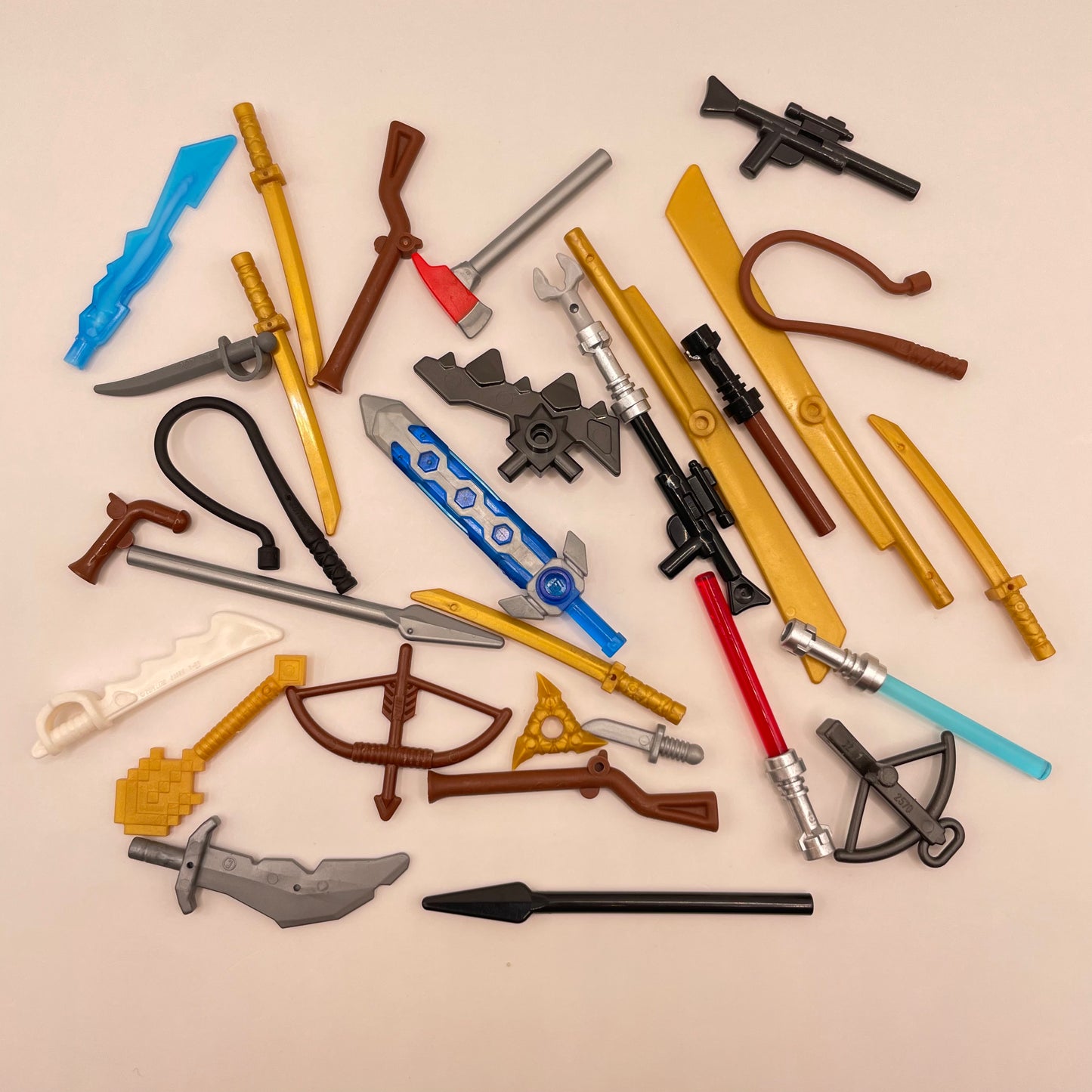 LEGO Mixed Weapons, Minifigure Accessories, 30 Pieces