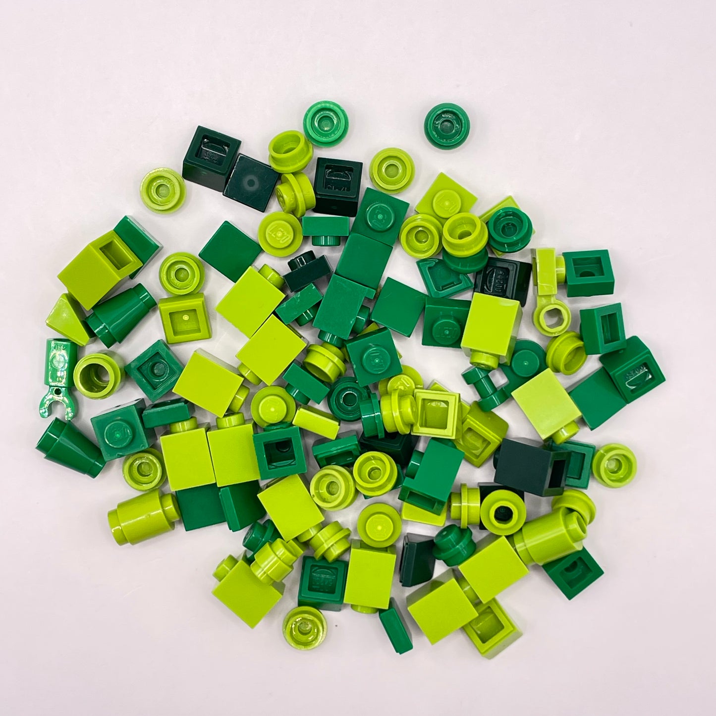 LEGO Mixed Green, Greebling, 100 Pieces