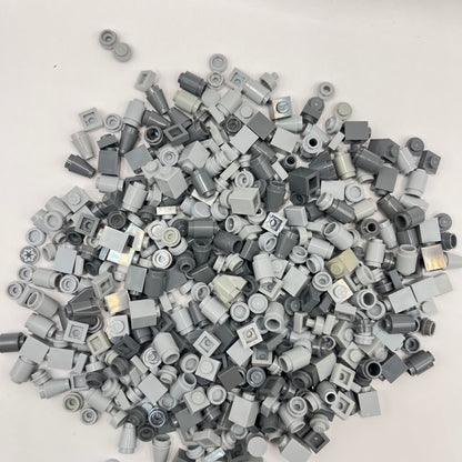 LEGO Greebling, 1x1, Mixed Grey, Approx. 90g