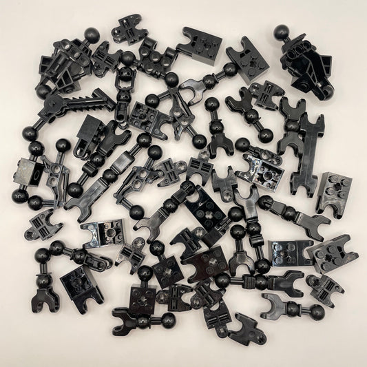 LEGO Bionicle, Joints, Black, Approx. 110g
