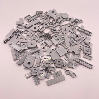 LEGO  Tiles With Circles, Light Bluish Grey, Approx. 40g