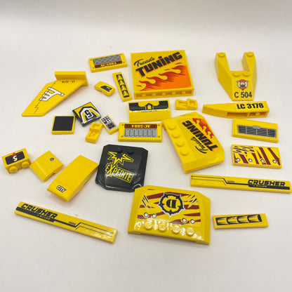 LEGO Prints and Stickers, Yellow Vehicles, 30 Pieces