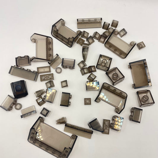 LEGO Transparent Brown, Mixed Pieces, (50 Pieces)