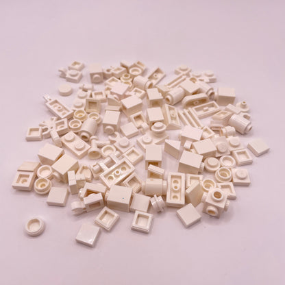 LEGO Greebling, White, 100 Pieces