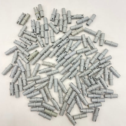 LEGO Pin without Friction Ridges, Light Bluish Grey, Technic, 125 Pieces