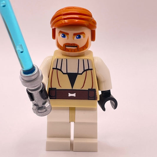 LEGO Obi-Wan Kenobi, Star Wars, Minifigure (sw0197) - Cracked Torso