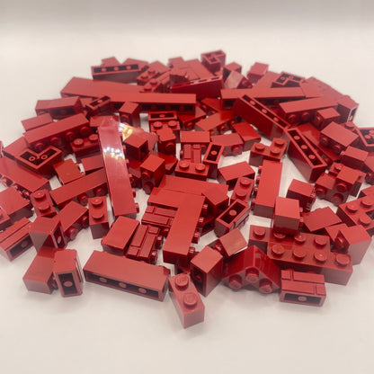 LEGO Bricks, Dark Red, Approx. 125g