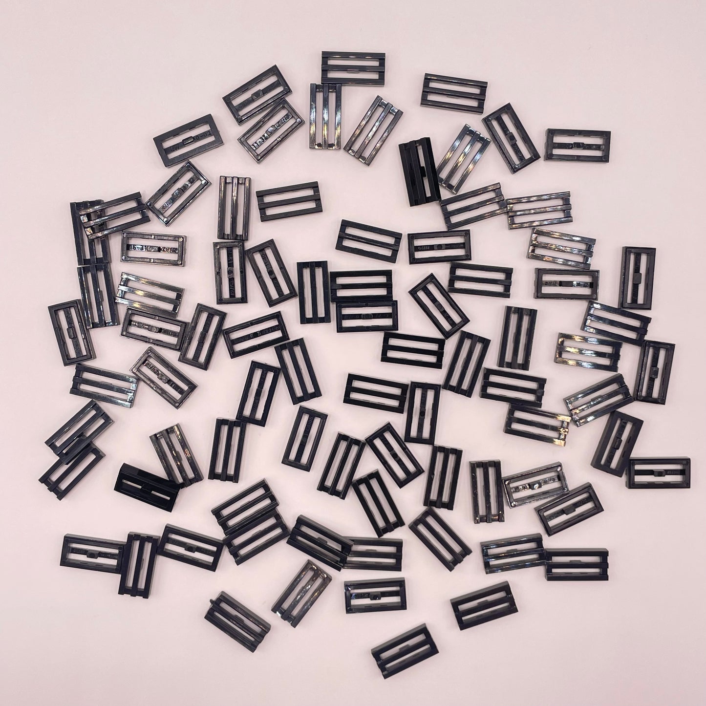 LEGO  Tiles, Grills, Black, Approx. 18g