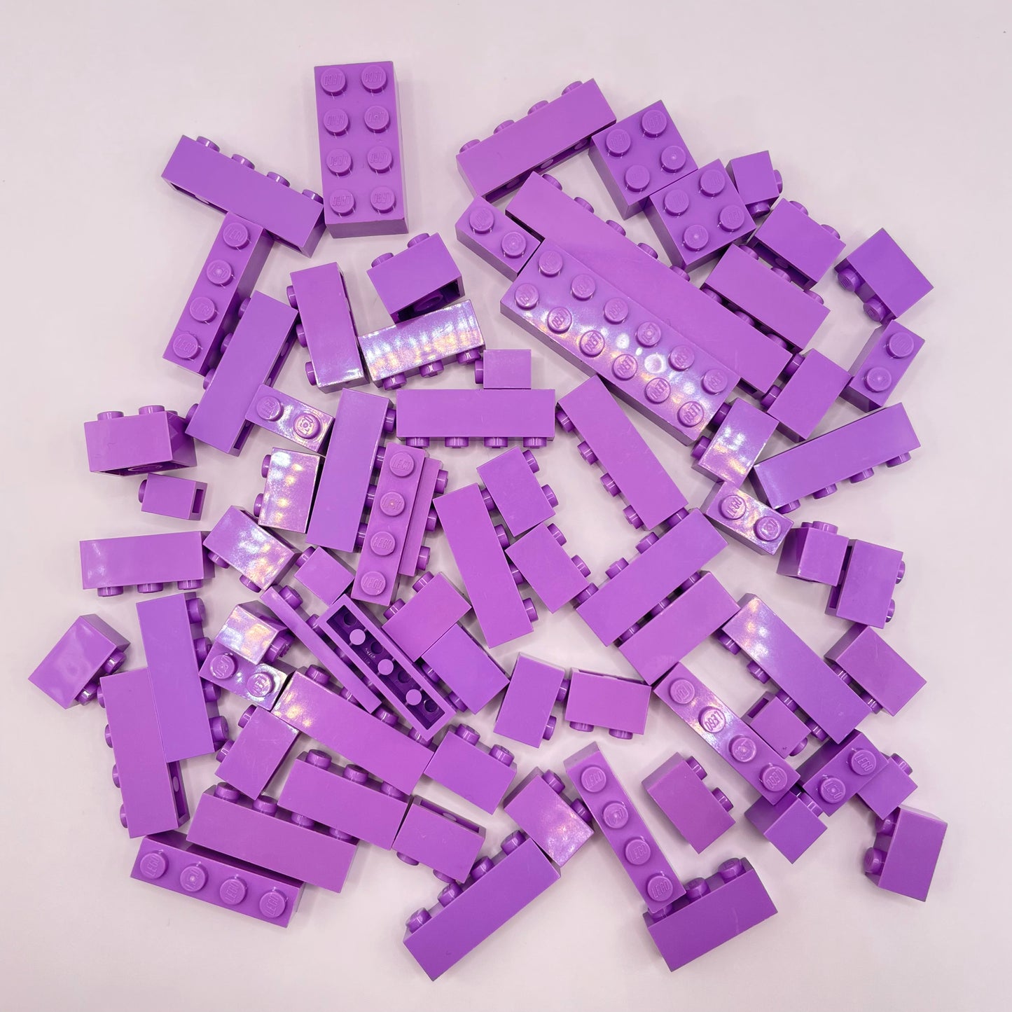 LEGO Bricks, Medium Lavender, Approx. 80g