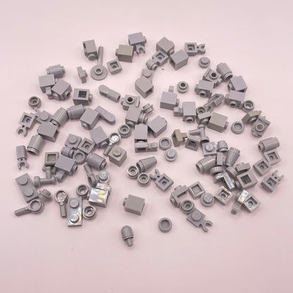 LEGO Greebling, Light Bluish Grey, 100 Pieces