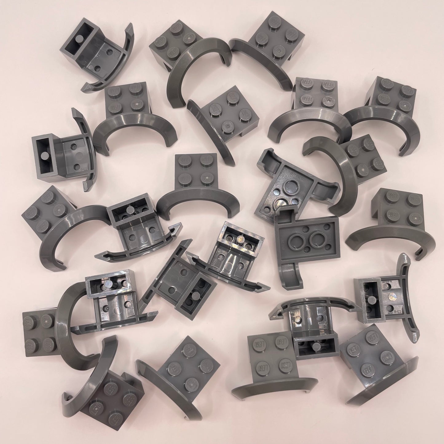 LEGO Wheel Arches, Vehicle Pieces, Dark Bluish Grey, Approx. 35g