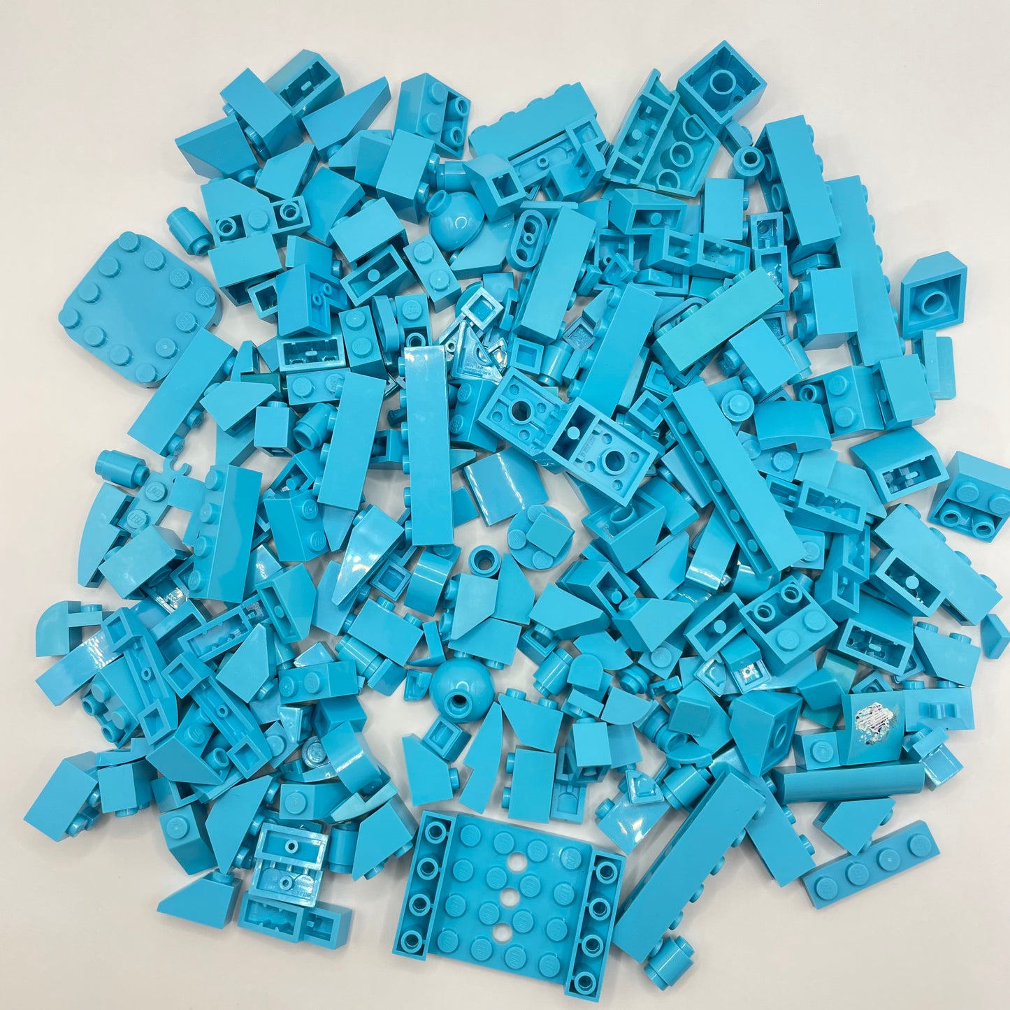 LEGO Mixed Pieces, Medium Azure, Approx. 170g