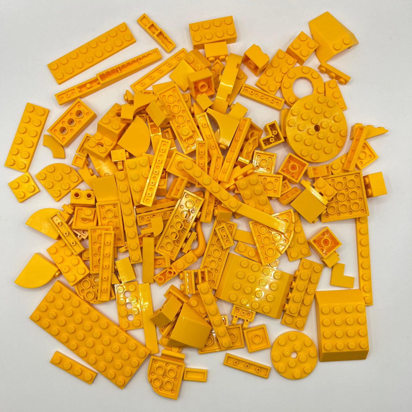 LEGO Bright Light Orange, Mixed Pieces, Approx. 150g