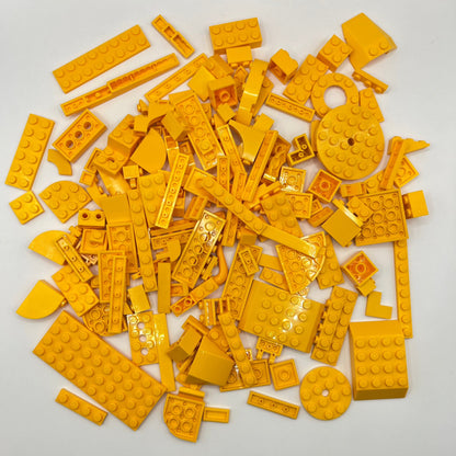 LEGO Bright Light Orange, Mixed Pieces, Approx. 150g
