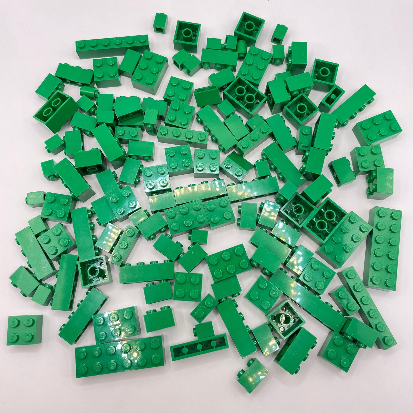 LEGO Bricks, Green, Approx. 140g