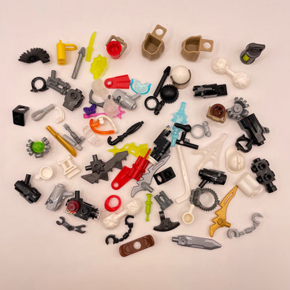 LEGO Mixed Accessories, Minifigure Accessories, 70 Pieces