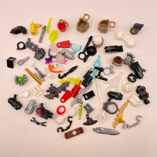 LEGO Mixed Accessories, Minifigure Accessories, 70 Pieces