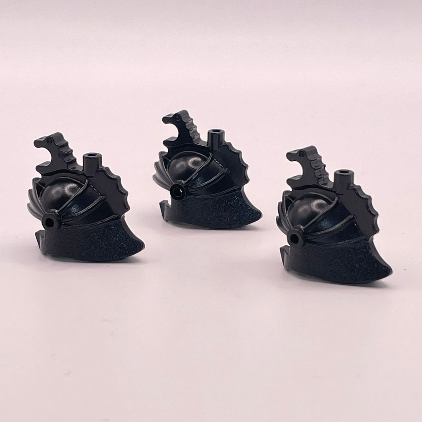 LEGO Dragon Crown Helmets, Black, Castle, Minifigure (3 Pieces)